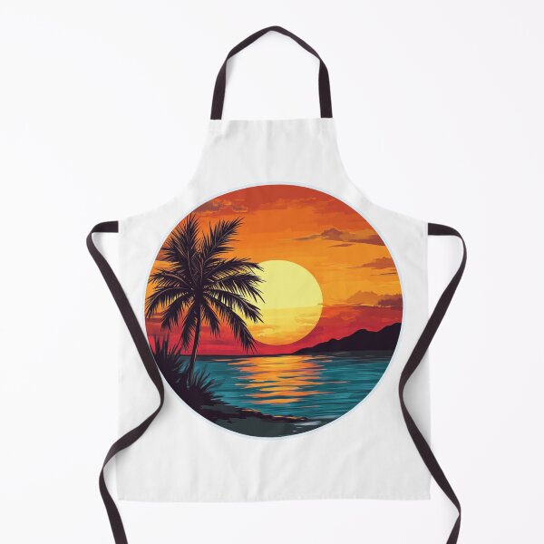 Item preview, Retro summer sunset palms sticker style designed and sold by SmileshareShop.