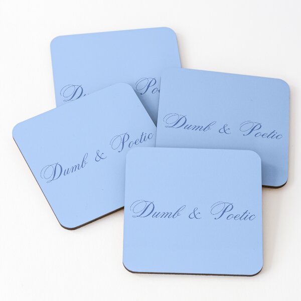 Item preview, Dumb & Poetic Blue Tattoo Cursive Lettering designed and sold by aestheticqueen.