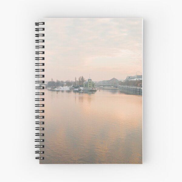 Item preview, Winter Sunrise Over Stvanice Power Plant designed and sold by rawshutterbug.