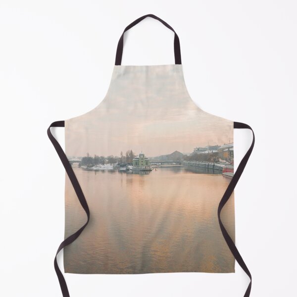 Item preview, Winter Sunrise Over Stvanice Power Plant designed and sold by rawshutterbug.