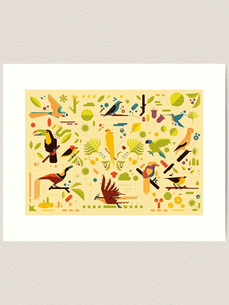 Thumbnail 1 von 3, Kunstdruck, Tropische Symphonie: Exotische designt und verkauft von TribalCodex.