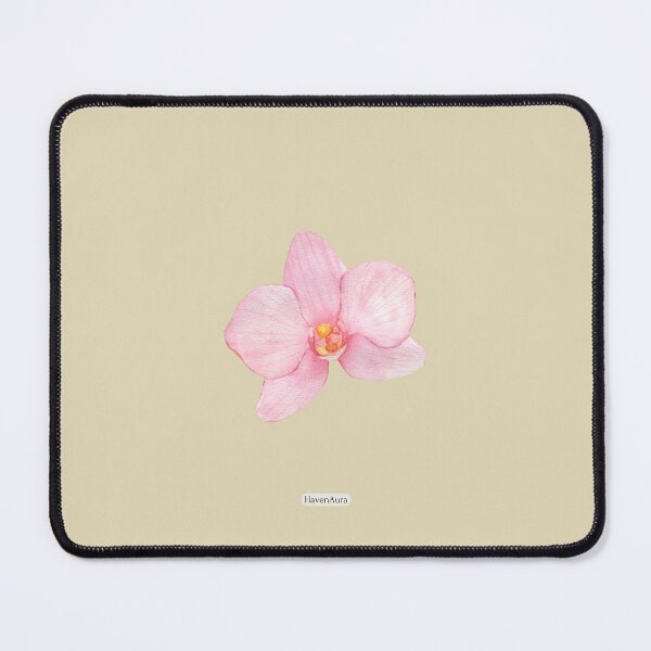 Item preview, Beige with pink orchid Flower designed and sold by HavenAura.