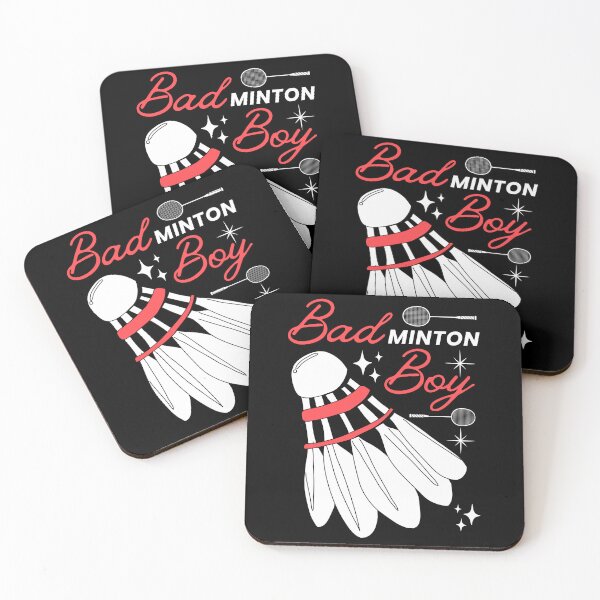 Item preview, Bad Boy Badminton Boy - Red on Black Version - Funny Puns Sport Men Shuttlecock designed and sold by Millusti.