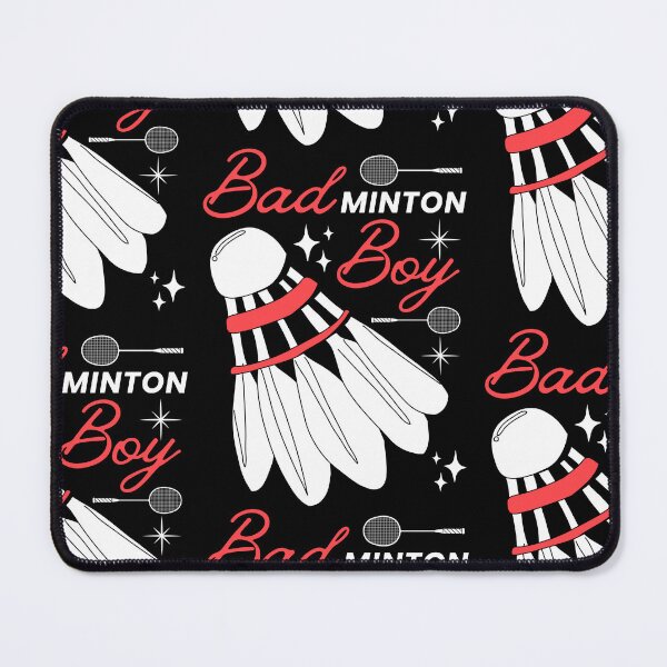 Item preview, Bad Boy Badminton Boy - Red on Black Version - Funny Puns Sport Men Shuttlecock designed and sold by Millusti.