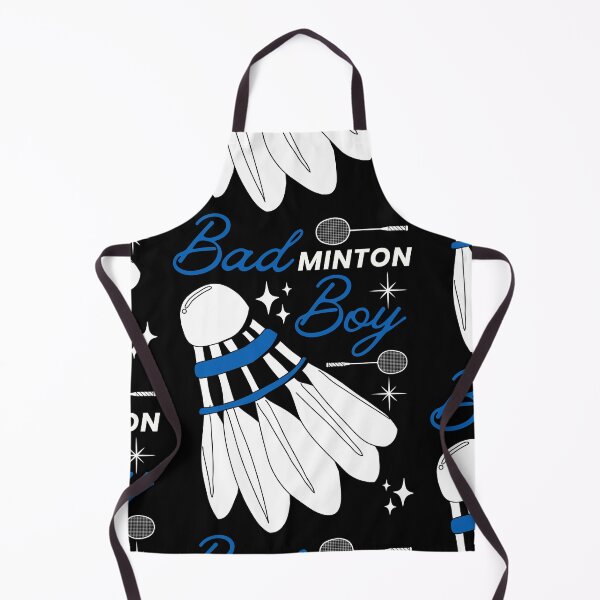 Item preview, Bad Boy Badminton Boys - Blue on Black Version - Funny Puns Sport Men Racket Shuttlecock designed and sold by Millusti.