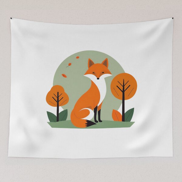 Item preview, Autumnal Wildlife Wonders - Enchanting Fall Animal Art designed and sold by MiszungART.