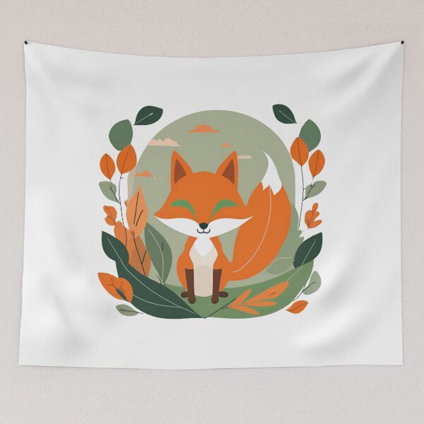 Item preview, Autumnal Wildlife Wonders - Enchanting Fall Animal Art designed and sold by MiszungART.