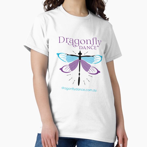Item preview, Dragonfly Dance tshirt - large logo & website designed and sold by Dragonflydance.