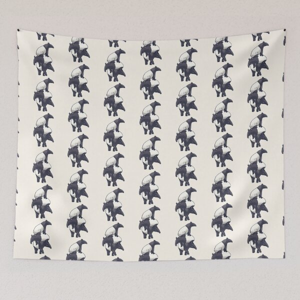 Item preview, Malayan Tapir stack drawing  designed and sold by Artofmayara.