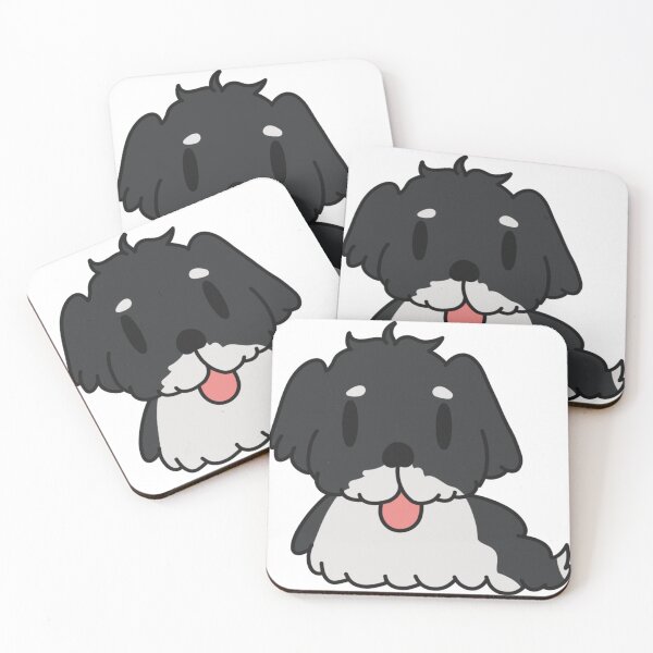 Item preview, Cute, fluffy black and white dog  designed and sold by BlueberryBrown.