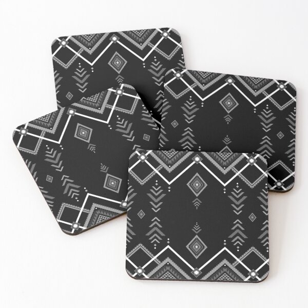 Item preview, Monochrome ethnic modern pattern designed and sold by _Patternique_.