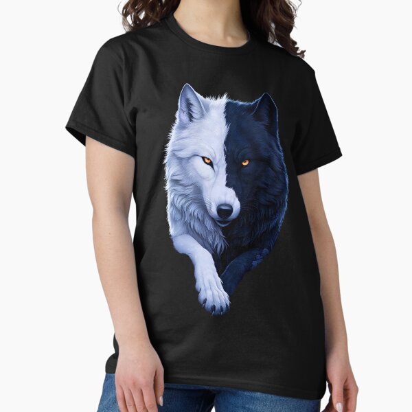 Item preview, Wolf Yin-Yang Balance designed and sold by DreamVibeShirt.