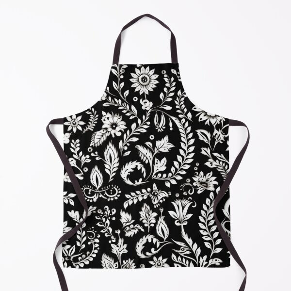 Item preview, Intricate Black and White Floral Motifs from Gujarat designed and sold by 21 Dragonflies.