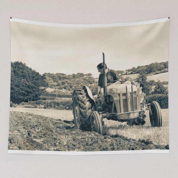 Item preview, Grey Fergie Ploughing designed and sold by hawkie.