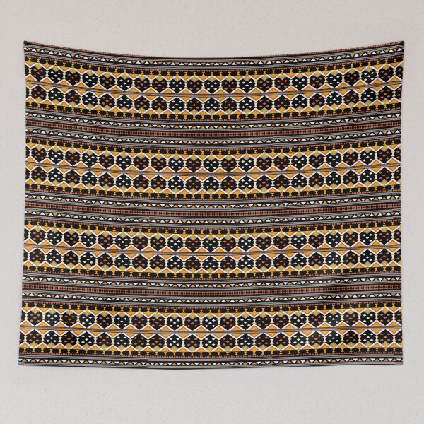 Item preview, Geometric dark black background. Design for fabric, clothes designed and sold by Smht1928.