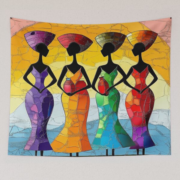 Item preview, Four African Women Meeting and Greeting designed and sold by MugsNstuff Live Love Create!.