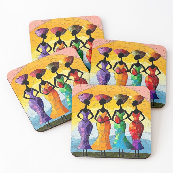 Item preview, Four African Women Meeting and Greeting designed and sold by MugsNstuff Live Love Create!.
