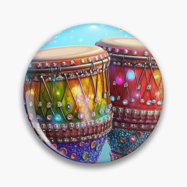 Item preview, Diamond-Crusted African Bongos: A Fusion of Tradition and Elegance designed and sold by MugsNstuff Live Love Create!.