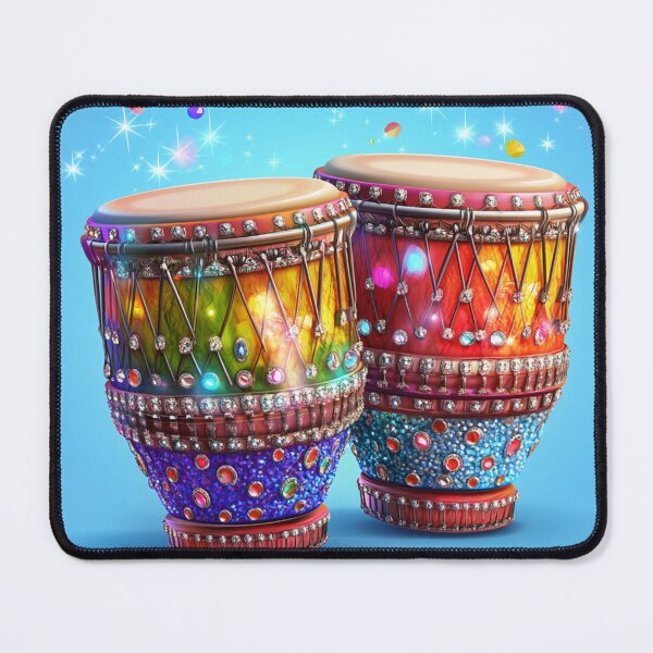 Item preview, Diamond-Crusted African Bongos: A Fusion of Tradition and Elegance designed and sold by MugsNstuff Live Love Create!.