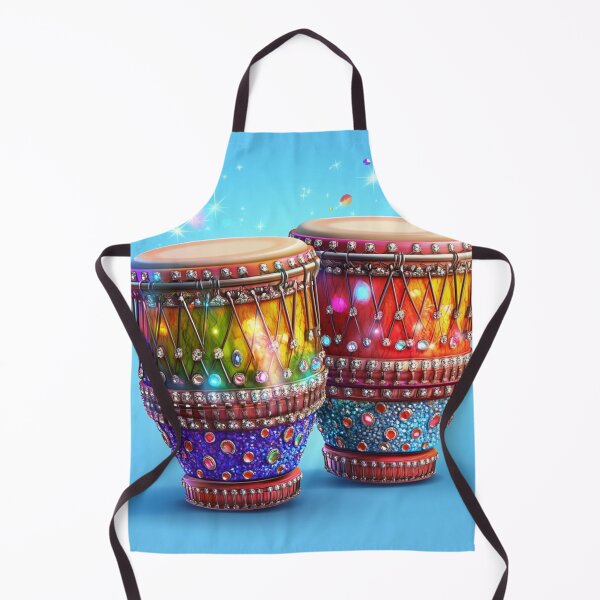 Item preview, Diamond-Crusted African Bongos: A Fusion of Tradition and Elegance designed and sold by MugsNstuff Live Love Create!.