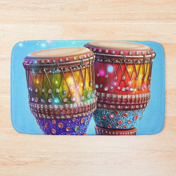 Item preview, Diamond-Crusted African Bongos: A Fusion of Tradition and Elegance designed and sold by MugsNstuff Live Love Create!.
