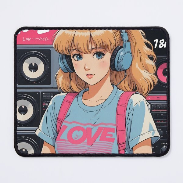 Item preview, the 1980s anime aesthetic `Love Music`. designed and sold by Chills-shop.