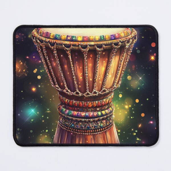 Item preview, Jeweled African Djembe Drums: Luxury and Tradition in Stunning Detail designed and sold by MugsNstuff Live Love Create!.