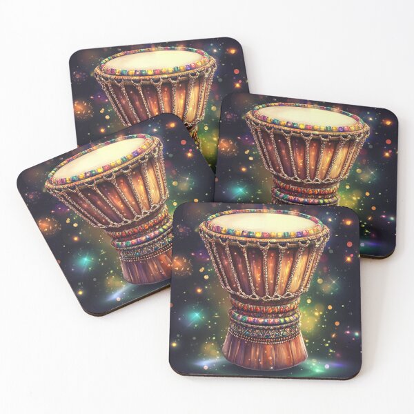 Item preview, Jeweled African Djembe Drums: Luxury and Tradition in Stunning Detail designed and sold by MugsNstuff Live Love Create!.