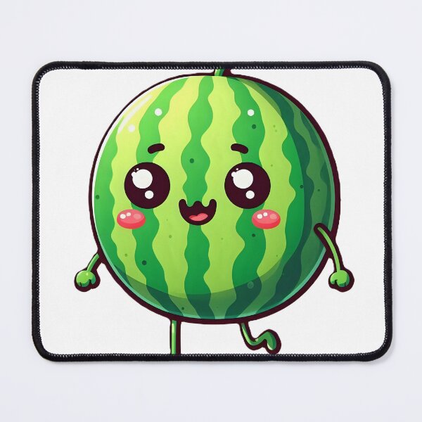 Item preview, Kawaii Watermelon Character - Cute Fruit Cartoon Art designed and sold by projectman-art.