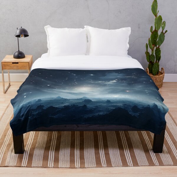 Item preview, Cosmic Horizon Over Alien Landscape designed and sold by GreenInkXpress.