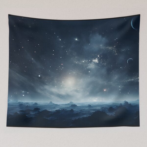 Item preview, Cosmic Horizon Over Alien Landscape designed and sold by GreenInkXpress.