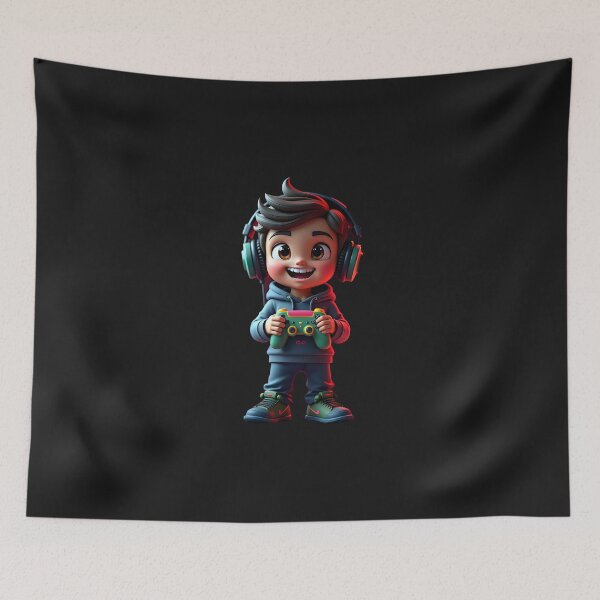 Item preview, 3D Gamer Kid - Ready to Play designed and sold by eliteandhonor.