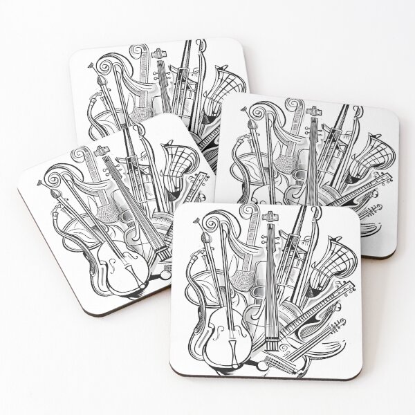 Item preview, Representación artística de instrumentos musicales. designed and sold by FreedomArtShop.
