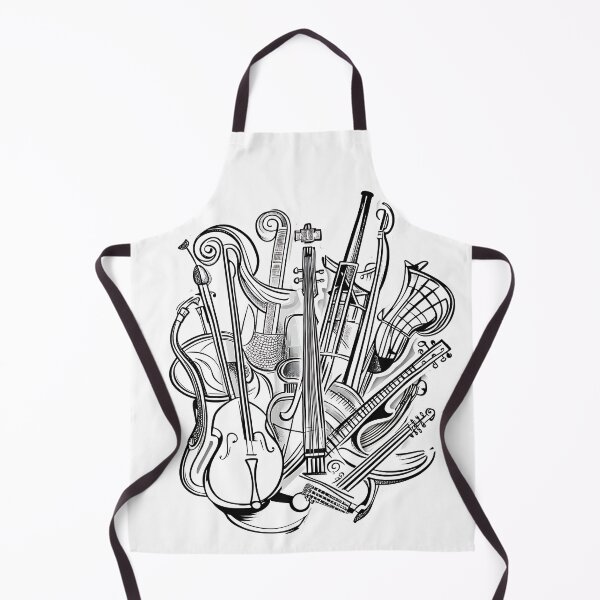 Aperçu de l'œuvre Représentation artistique d'instruments de musique. créée et vendue par FreedomArtShop.