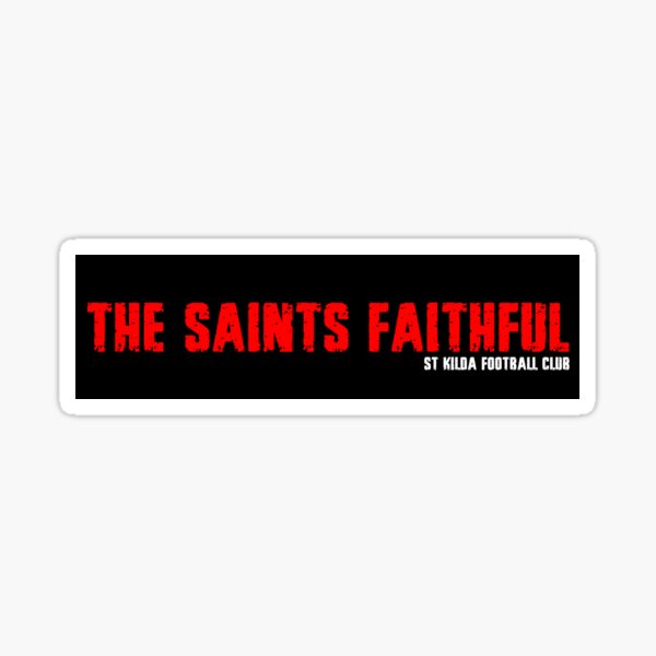 Item preview, The Saints Faithful Bumper designed and sold by Thunderbelts.