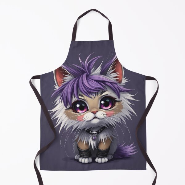 Item preview, Kitten punk with violet hair designed and sold by AnnArtshock.