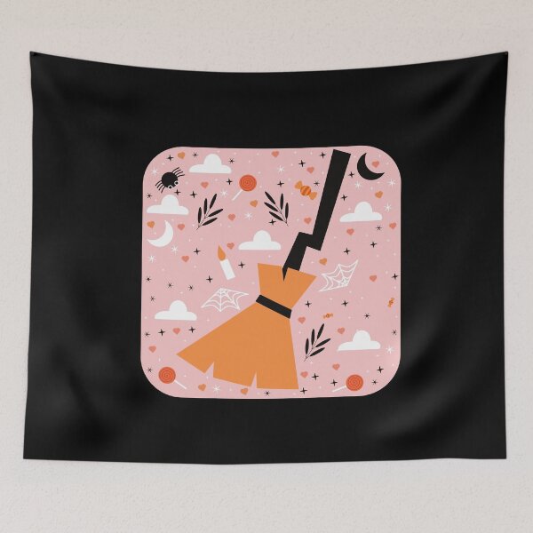 Item preview, Enchanted Halloween Broom designed and sold by Tulip Creators .