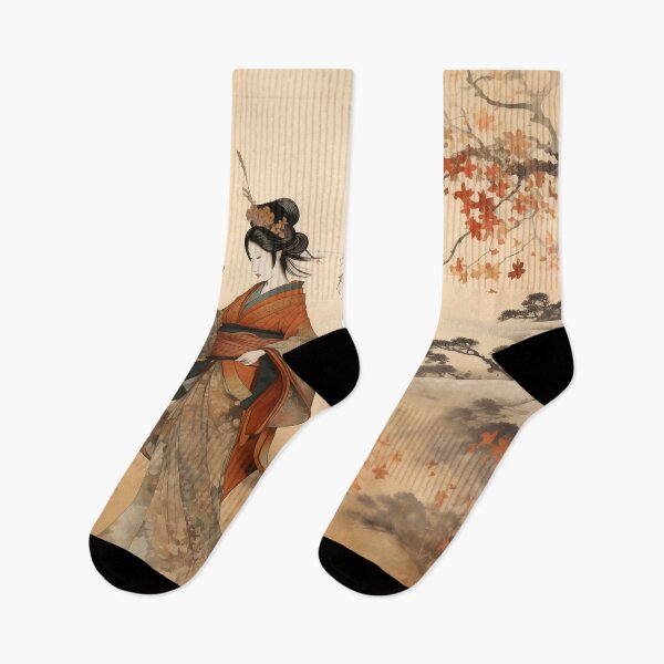 Item preview, Elegant Geishas in Autumn Splendor designed and sold by GreenInkXpress.