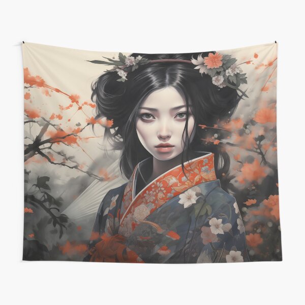 Item preview, Traditional Beauty Amid Blossoming Sakura designed and sold by GreenInkXpress.