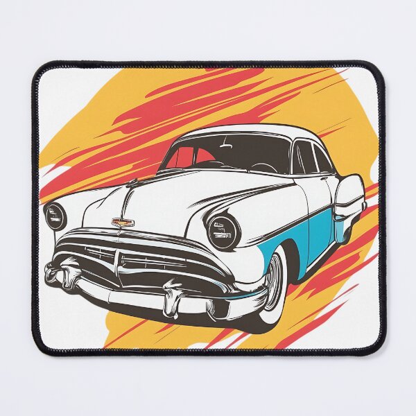 Item preview, Vintage-inspired graphic of a classic car. designed and sold by FreedomArtShop.