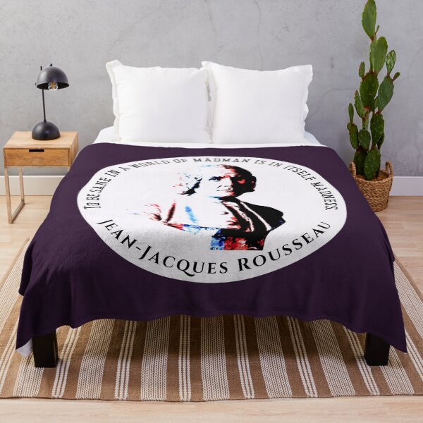 Item preview, Jean-Jacques Rousseau Quote: To be sane in a world of madman is in itself madness. designed and sold by artbleed.