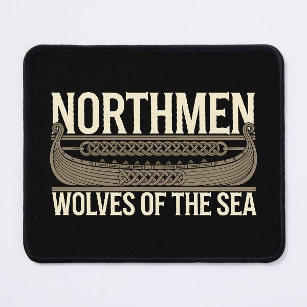 Item preview, Nordic Viking Longship - Wolves of the Sea designed and sold by Odd World.