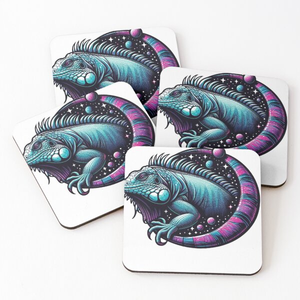 Item preview, Cosmic Iguana: Vibrant Space-Themed Reptile Illustration designed and sold by Aqmean.