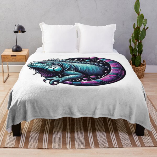 Item preview, Cosmic Iguana: Vibrant Space-Themed Reptile Illustration designed and sold by Aqmean.