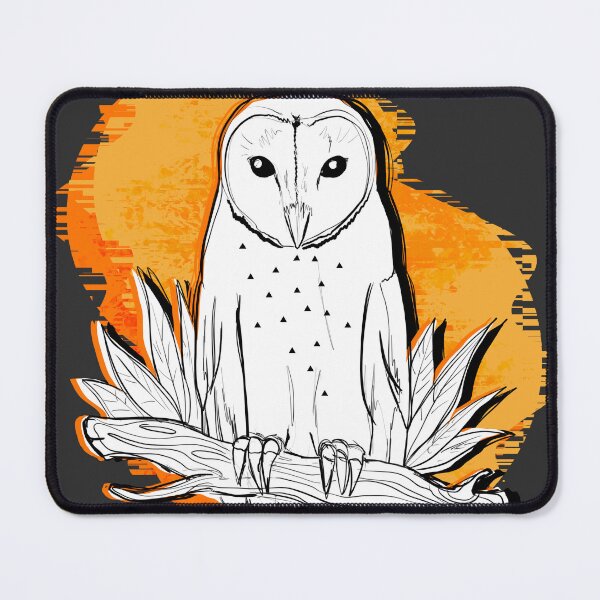 Item preview, Creature of the Night - Barn Owl with Orange Background designed and sold by KimVanG.