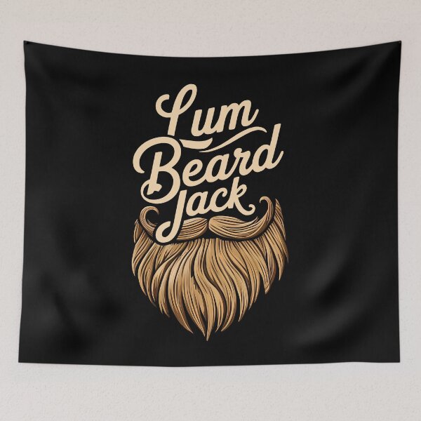 Item preview, Lum Beard Jack. Typography and a Lumberjack Beard. designed and sold by twisted-dot.