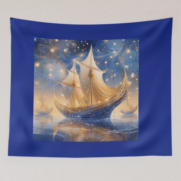 Item preview, Magical boat in the style of 1001 nights designed and sold by ImageMagic2024.