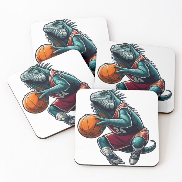 Item preview, Slam Dunk Iguana: A Fusion of Basketball and Wildlife Artistry designed and sold by Aqmean.