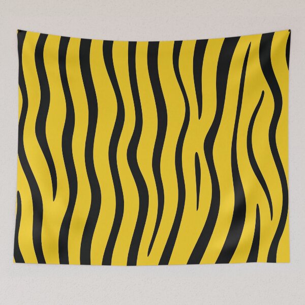 Item preview, A tiger stripe pattern design in bright yellow and black. designed and sold by HEMRO.