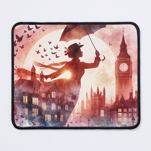 Item preview, Mary Poppins flying over London  designed and sold by JosieandRose.
